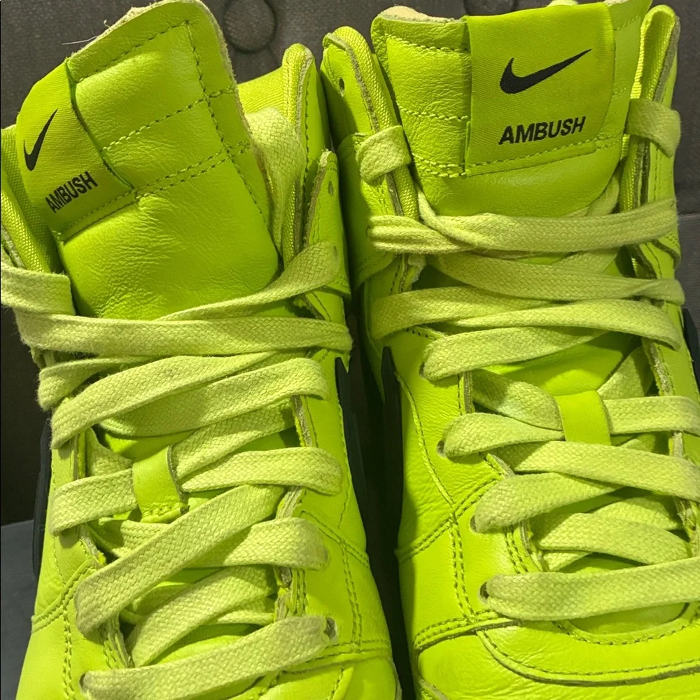 Nike Ambush Neon Green Dunk High Top Men’s Sneakers